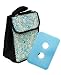 Fit & Fresh Classic Insulated Designer Lunch Bag, Blue/white, 8x5x10.5 Inches