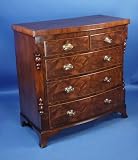 Antique Victorian Bow Front Chest