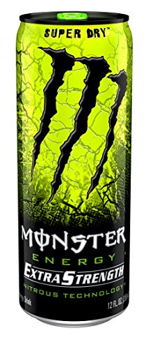 Monster energy extra strength, super dry, 12 ounce (pac…
