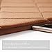 Soft Non Slip Absorbent Bath Rugs,Memory Foam Bath Mats by DocBear (Brown,Size: W 17
