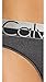 Calvin Klein Women's Magnetic Force Heathered Bikini Panty, Black Heather, Medium