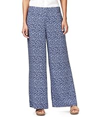 Indigo Collection Floral Palazzo Trousers