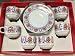Turkish Coffee Cups and Saucer Traditional Desing 12 Pc Set
