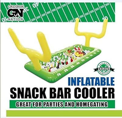 Football Field Goal Post Inflatable Buffet Snack Bar Cooler - Tailgate & Home Party Supplies