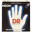 DR Strings NWB-40 DR NEON 4 Bass Guitar String, Light, White