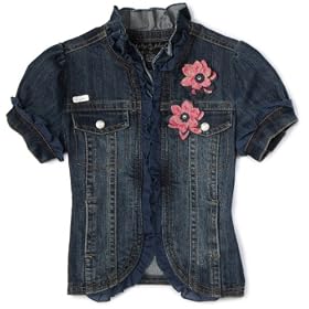 Baby Phat Girls 7-16 Shortsleeve Denim Jacket