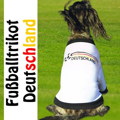 Hunde T-Shirt Trikot Fußballtrikot Deutschland