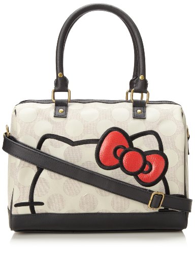 Hello Kitty Hello Kitty Polka Dot Duffle Top Handle Bag