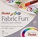 Fabric Fun Pastel Dye Sticks 7/Pkg-Assorted Colors