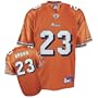 Ronnie Brown Jersey: Reebok Orange Replica #23 Miami Dolphins Jersey - X-Large