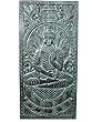 Budha Decorative Wall Wood Art Vitarka Mudra Teaching Buddha Carving Door 72 Inches