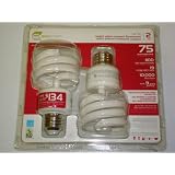 Ecosmart 75 Watt Bright White Compact Flourescent Light Bulb (2-pack)