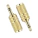 Audio Adapter, VANDESAIL 3.5mm Male to Female Headphone AUX Stereo Converter Jack Gold Plated Plug 2 Pack