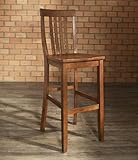 (Set of 2) School House Bar Stool in Classic Cherry Finish with 30 Inch Sea ....