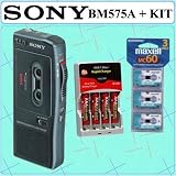 SONBM575A - Voice-Activated Microcassette Recorder Model BM575