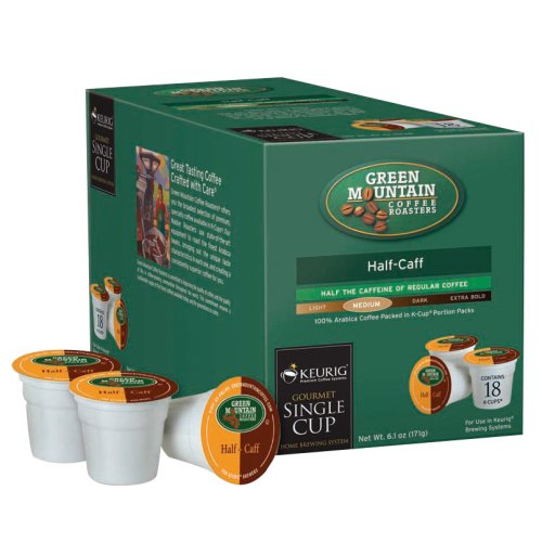 Green Mountain K-Cup Single-Serving Coffee 108-ct.- Half Caff