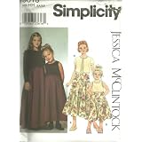 Child's And Girl's Dress And Knit Cardigan (Simplicity Pattern 9018 Size 3,4,5,6)