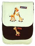 Safari Burp Cloth with picot trim and stuffing, 2 pack, Yellow, Frenchie Mini Couture