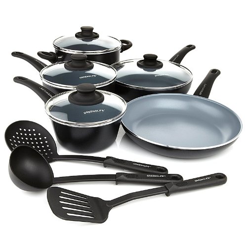 Todd English 12Piece Gourmet Greenlife Mega Cookware Set (^o^) Deals