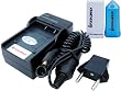 iTEKIRO AC Wall DC Car Battery Charger Kit for Panasonic DMC-LC40S + iTEKIRO MP3 MP4 Mini Speaker