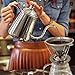 Pour Over Coffee Dripper - Premium Food Grade Stainless Steel Filter - Cafe Style Coffee Maker - Free Weighted Scoop - Paperless Reusable 1-4 Cup Cone Design