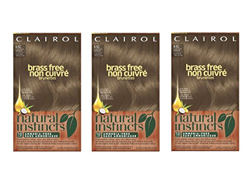 Clairol natural instincts brass free  6.5c lightest brown 1 kit (…