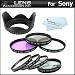 55mm Bundle Lens Filter Accessory Kit For Sony a55 a33 a35 SLT-A55 SLT-A33 SLT-A35 A65 SLT-A65V ncludes 55mm 3pc High Resolution Multi Coated Filter Kit + 55mm Lens Hood + 4pc +1 +2 +4 +10 55mm Close Up Filter Set + MicroFiber Cleaning Cloth