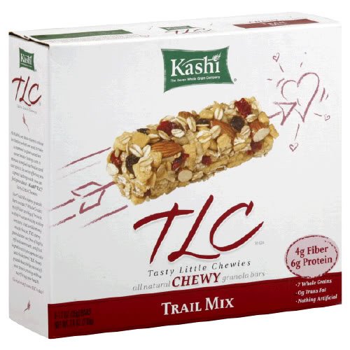 Kashi TLC Chewy Granola Bars Trail Mix, 6-Count Box (Pack of 6)