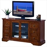 Carmel 55" Solid Wood TV Stand in Medium Cherry