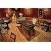 (24x36) Vincent Van Gogh Night Cafe with Pool Table Art Print Poster