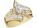 Marquise Cut Diamond Engagement Ring and Wedding Band Set 1 Carat (ctw) in 14K Yellow Gold (Certified)