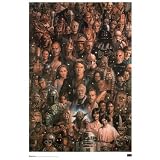 (22x34) Star Wars Movie (Group Collage) Poster Print