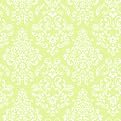 Delicate Document Damask - Green (20.5")