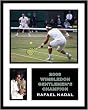 Rafael Nadal 2008 Wimbledon Framed 8x10 Photograph vs Roger Federer Action Milestone