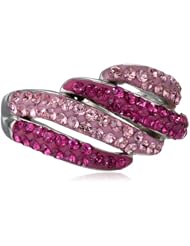Carnevale Sterling Silver Swarovski Elements Ring, Size 7