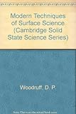 Modern techniques of surface science