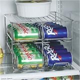 Deluxe Chrome Can Holder with Shelf