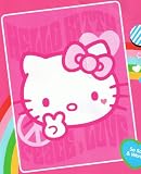 Sanrio Hello Kitty Blanket Twin Size 60" X 80" Mink Raschel Plush Throw