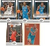 Kevin Durant 5 Card Gift Lot Containing One Each of His 2009 Bowman and 2010 2011 Panini Season Update #4, #14, #119 and #198 Mint Condition Oklahoma City Thunder Cards. Nice Mix Picturing Him in His White and Blue OKC and Red Western All Stars Jerseys. Shipped in a 100 Card Cardboard Storage Box!