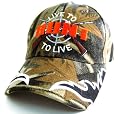 12 Camo Hats: Live To HUNT To Live