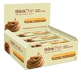 thinkThin Protein Bar, Creamy Peanut Butter, Gluten Free, 2.1-Ounce Bars (Pack of 10)
