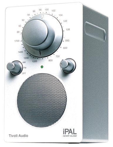 Tivoli iPAL Outdoor-Radio passend zu iPod in weiß/silber