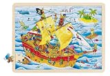 Goki - 57831 - Puzzle des Pirates en Bois - 96 Pièces
