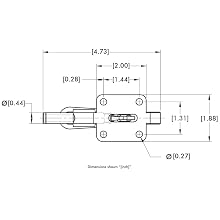 DE-STA-CO 603-SS Straight Line Plunger Clamp