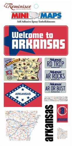Arkansas -Mini Maps Epoxy