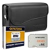 SET Kameratasche Baxxtar M LEDER + PATONA Akku f�r Canon NB-6L + Samsung Essential SDHC 8GB Class 6 !! - F�r Canon PowerShot SX240 SX260 SX270 SX280 HS