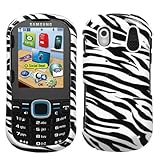 Snap-On Protector Case Phone Cover Samsung Intensity II U460 - Zebra Skin