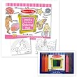 Melissa & Doug Pink Coloring Pad with Jumbo Triangular Crayons Set of 2 Items
