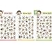 YSTD Lovely 12 Sheet Transparent Calendar Diary Book Sticker Scrapbook Decoration (Cute Girls)