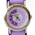 Girls Lilac/Purple Time Tutor/Teacher Velcro Watch (34c)